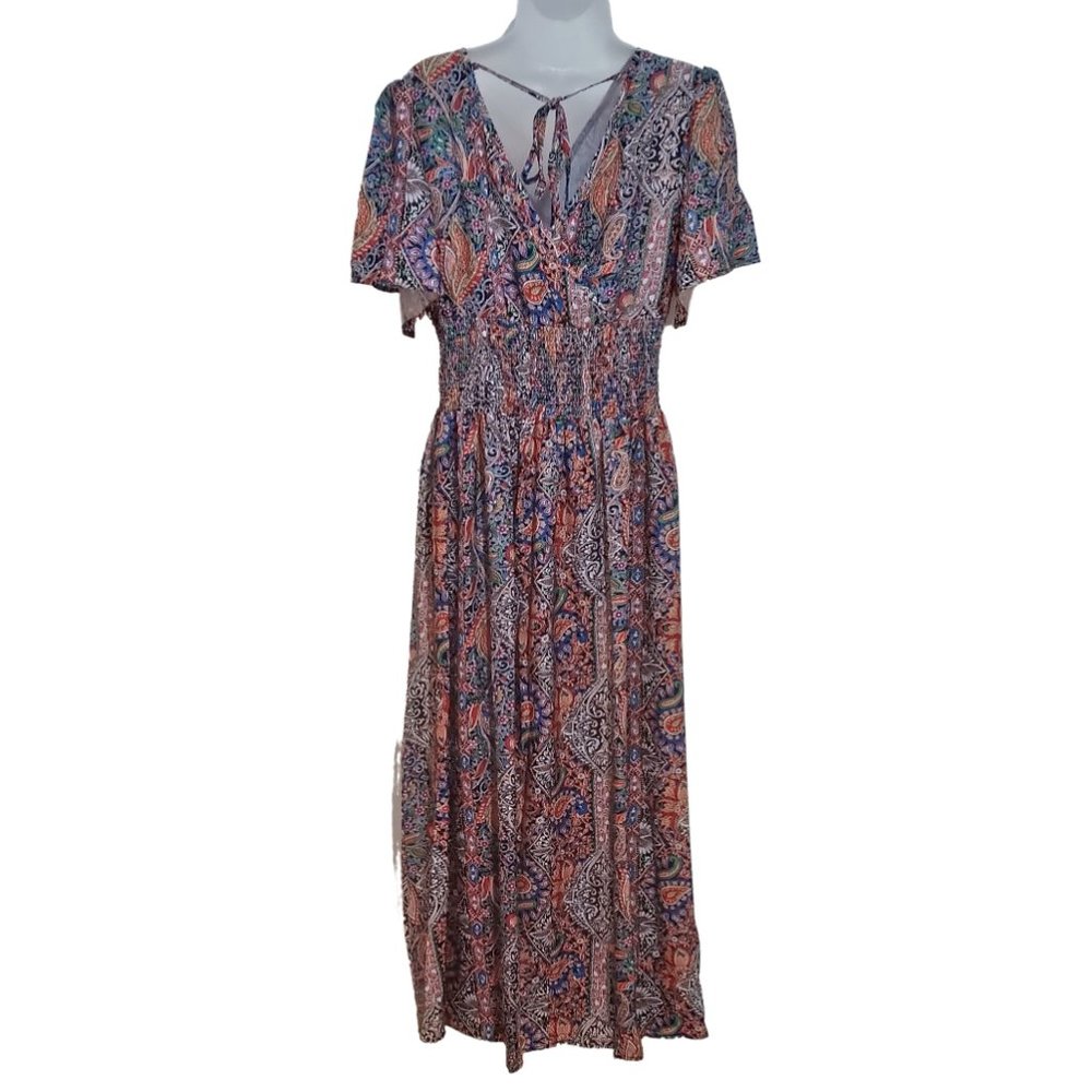 Multi-Color Boho Maxi Dress - Picture 2 of 5